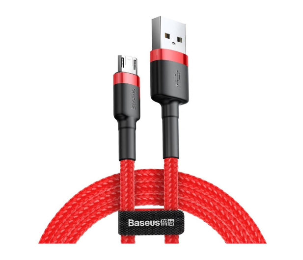 Baseus Kabel Cafule Cable CAMKLF-B09 USB-A /micro USB 1 m czerwony - 1502019 - zdjęcie